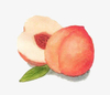 Peach fruit powder